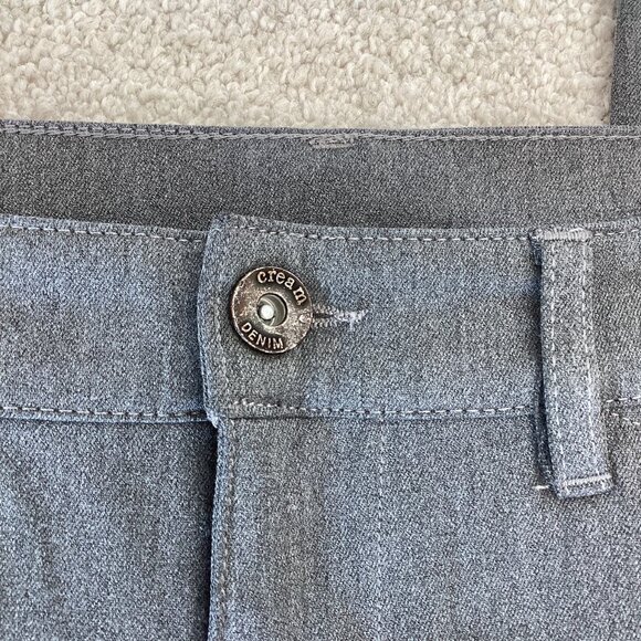 Slim Cut Grey Trousers with Side Stripe Trim - Picture 3 of 5